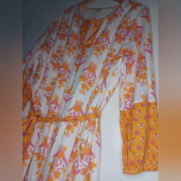J. Crew Orange and Pink Floral Dress - Picture 7 of 12